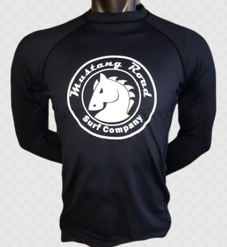 Men's Long Sleeve Rash Guard - Black