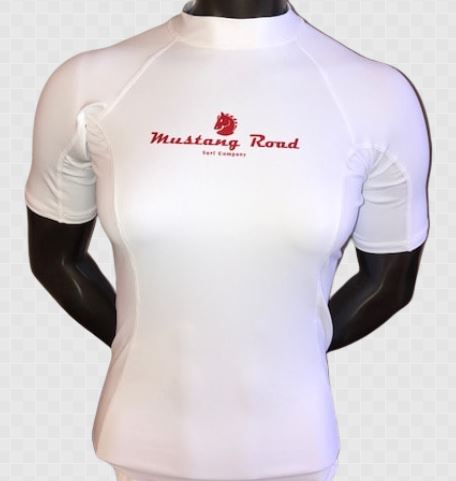 Women's Short Sleeve Rash Guard - White