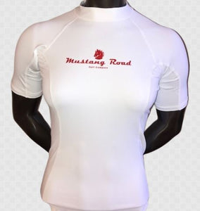 Women's Short Sleeve Rash Guard - White